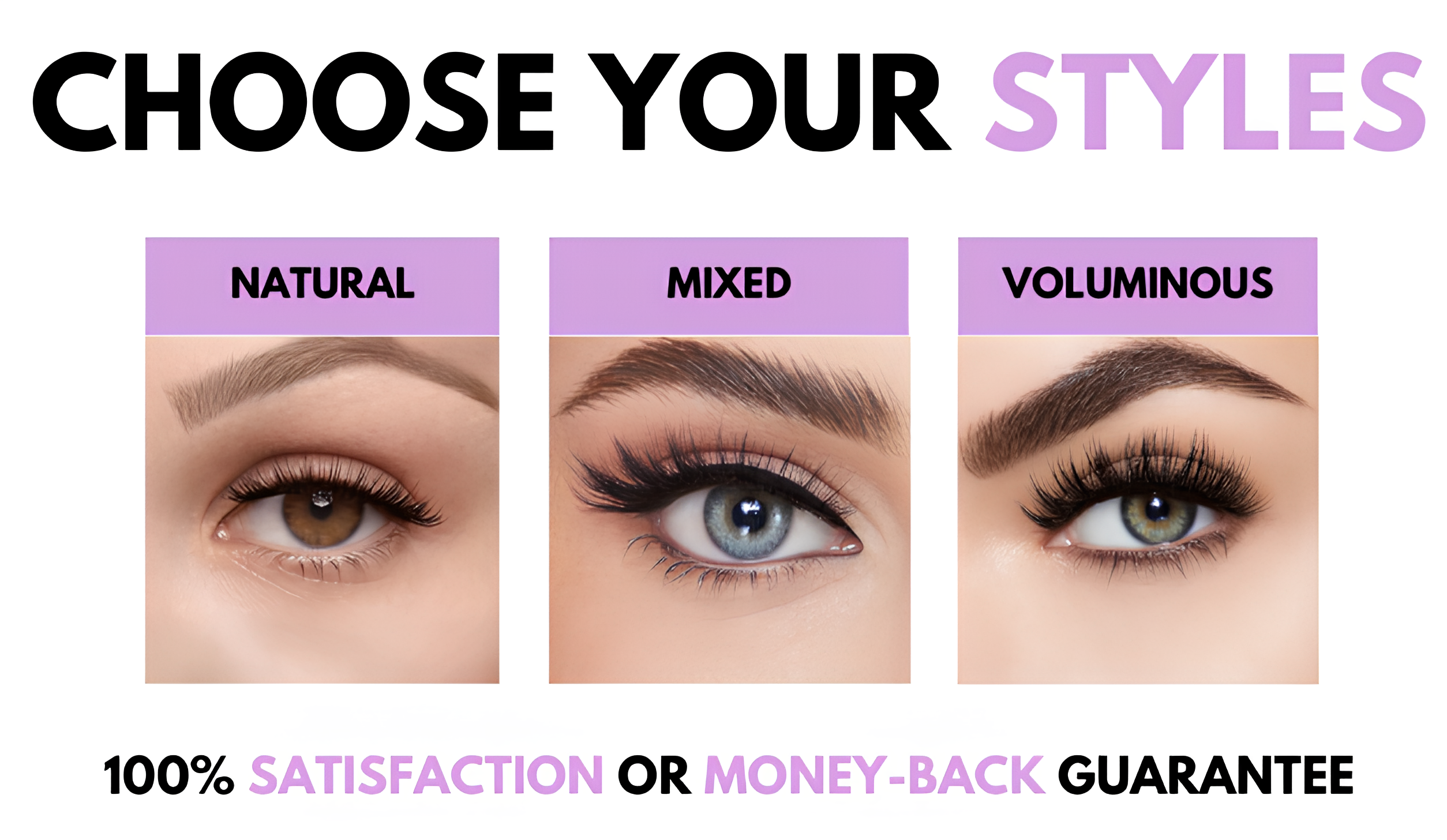 Magnetic lashes with applicator